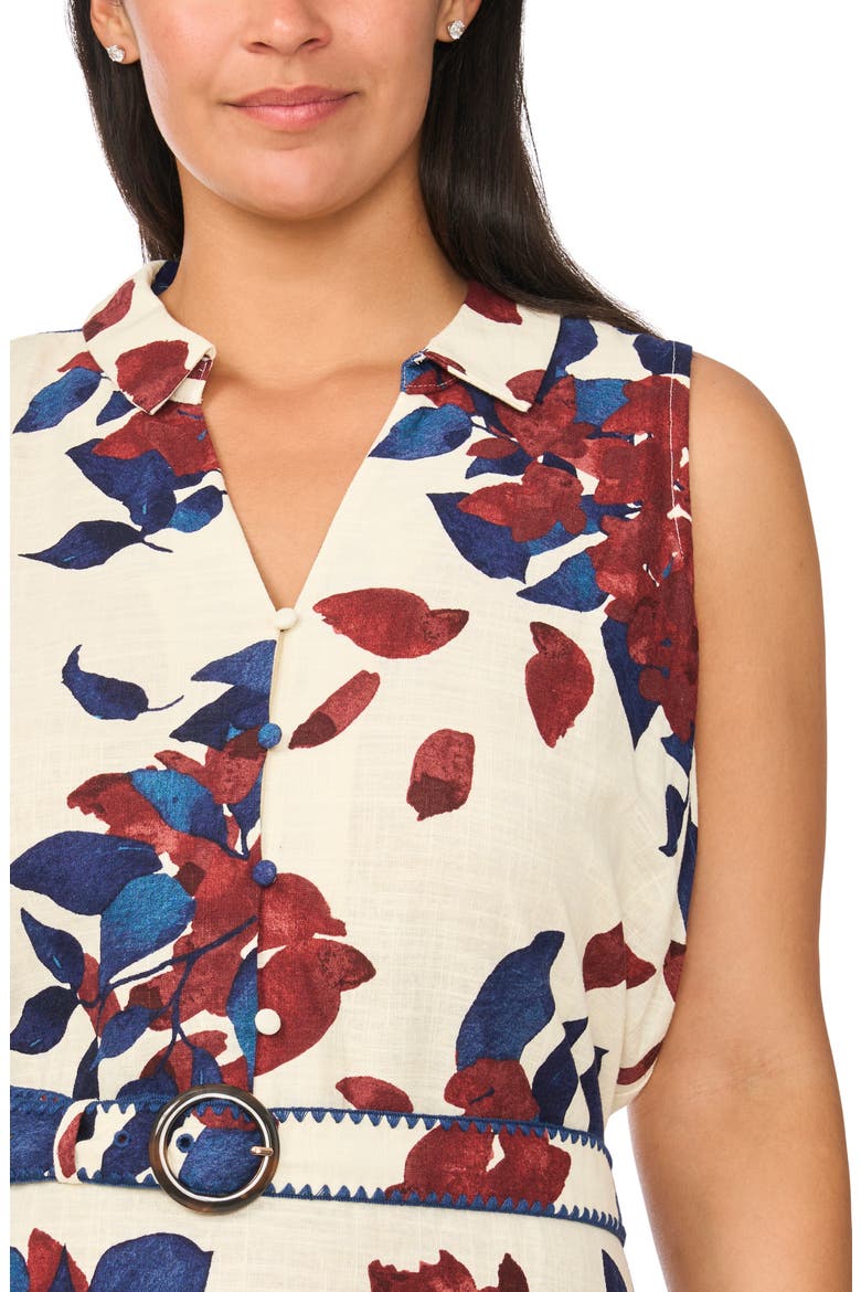 Collared Midi Dress, Alternate, color, RUM RAISIN