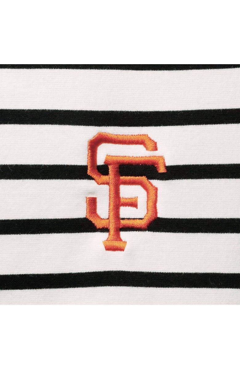 Tommy Bahama Women's Tommy Bahama White San Francisco Giants Jovanna Striped Tri-Blend Dress, Alternate, color, 