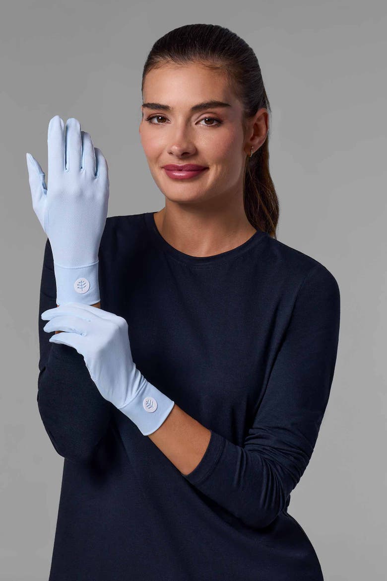 Fuji Convertible Fingertip UV Sun Gloves, UPF 50+ Sun Protection, Alternate, color, Skyride
