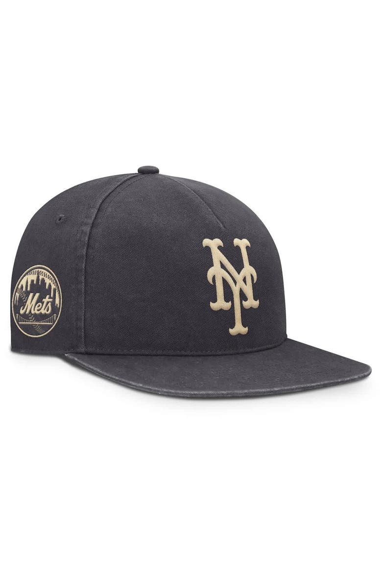 Nike Men's Nike Anthracite New York Mets Monotone Pro Adjustable Hat, Main, color,