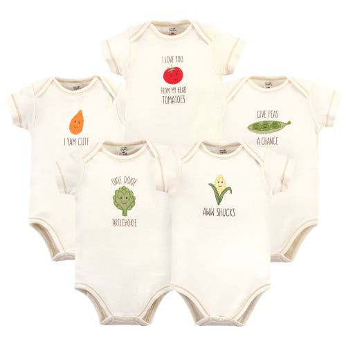 Touched By Nature Organic Cotton Bodysuits In Neutral