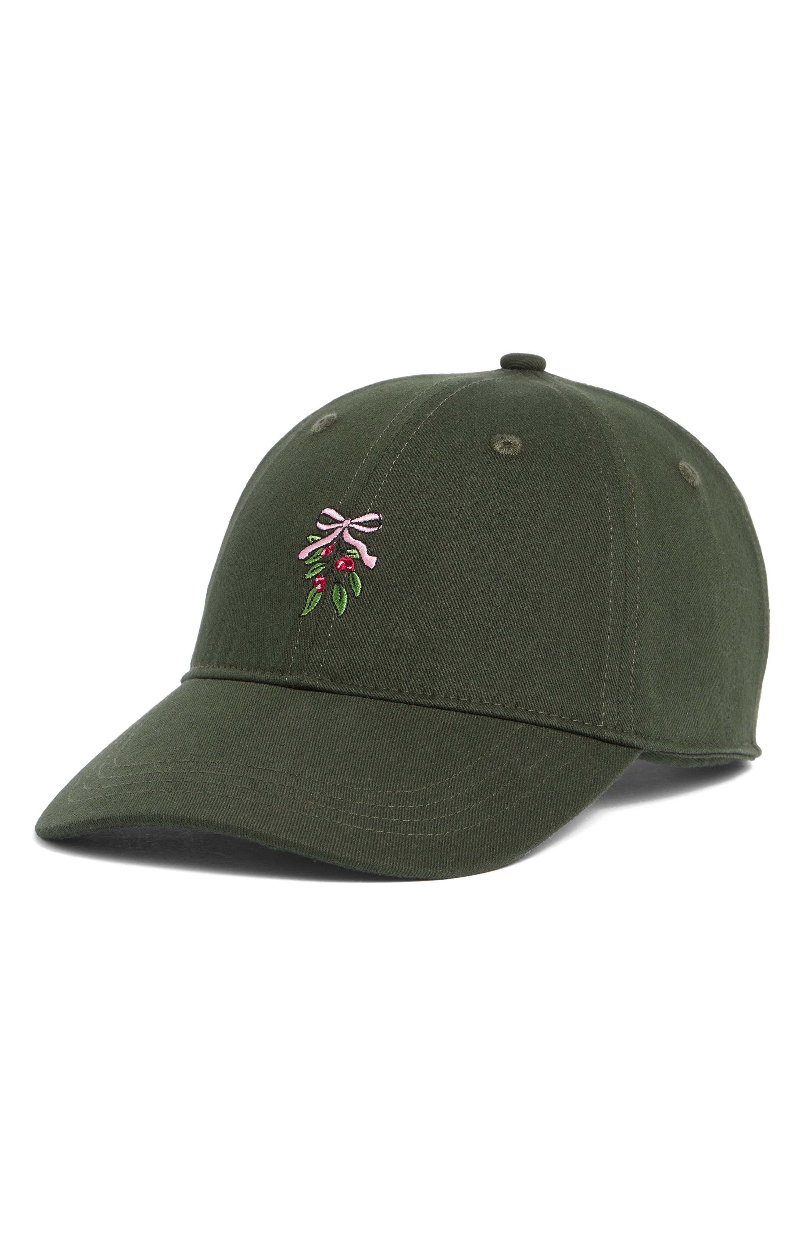 FRASIER STERLING Mistletoe Embroidered Baseball Cap