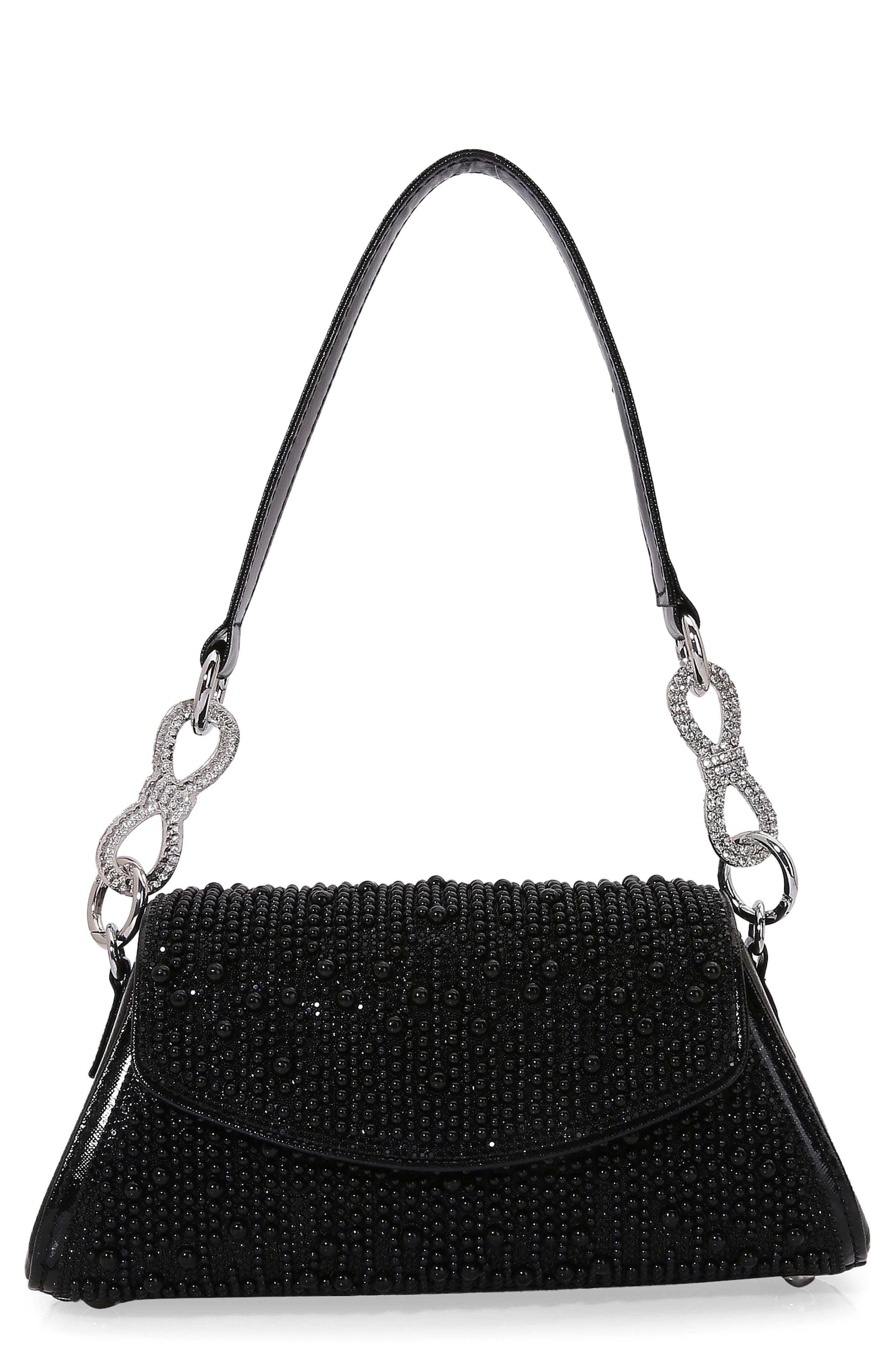BERNESS Rhinestone Embellished Shoulder Bag