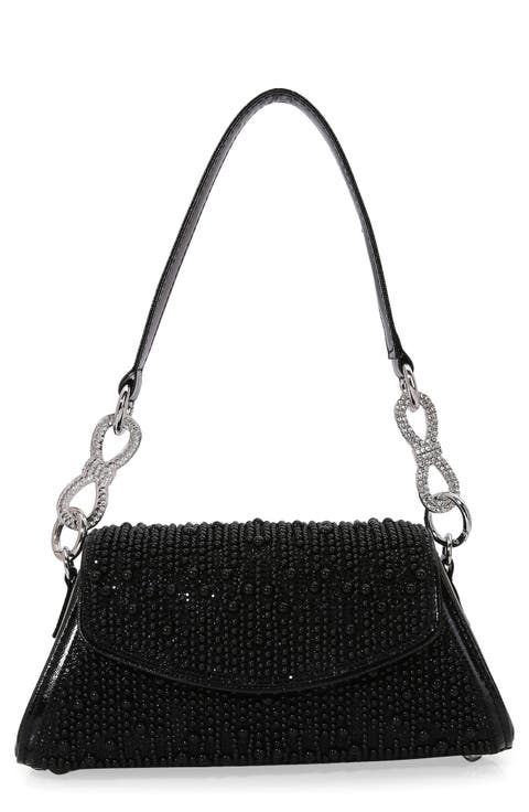 Rhinestone Embellished Shoulder Bag