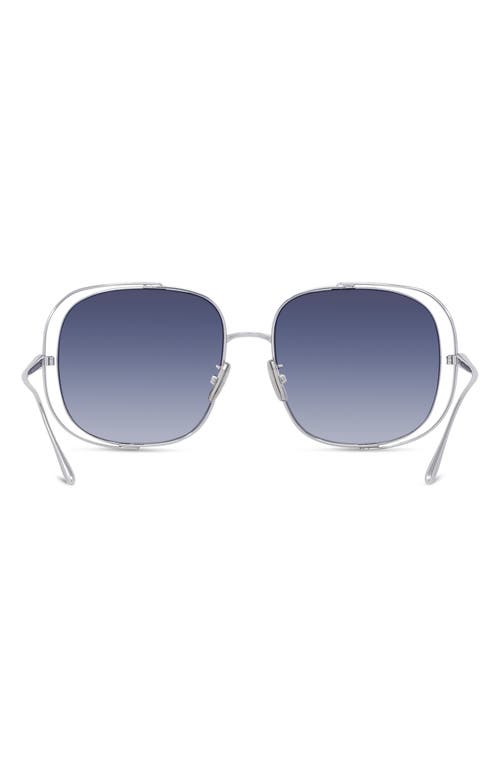 Loewe Signature 54mm Gradient Round Sunglasses In Blue
