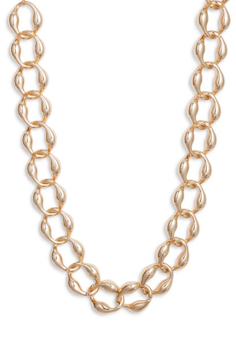 Puffy Curb Chain Necklace