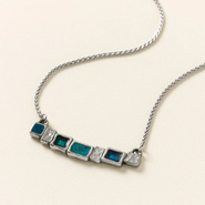 Uncommon Goods Stepping Stone Necklace by Danforth Pewter
