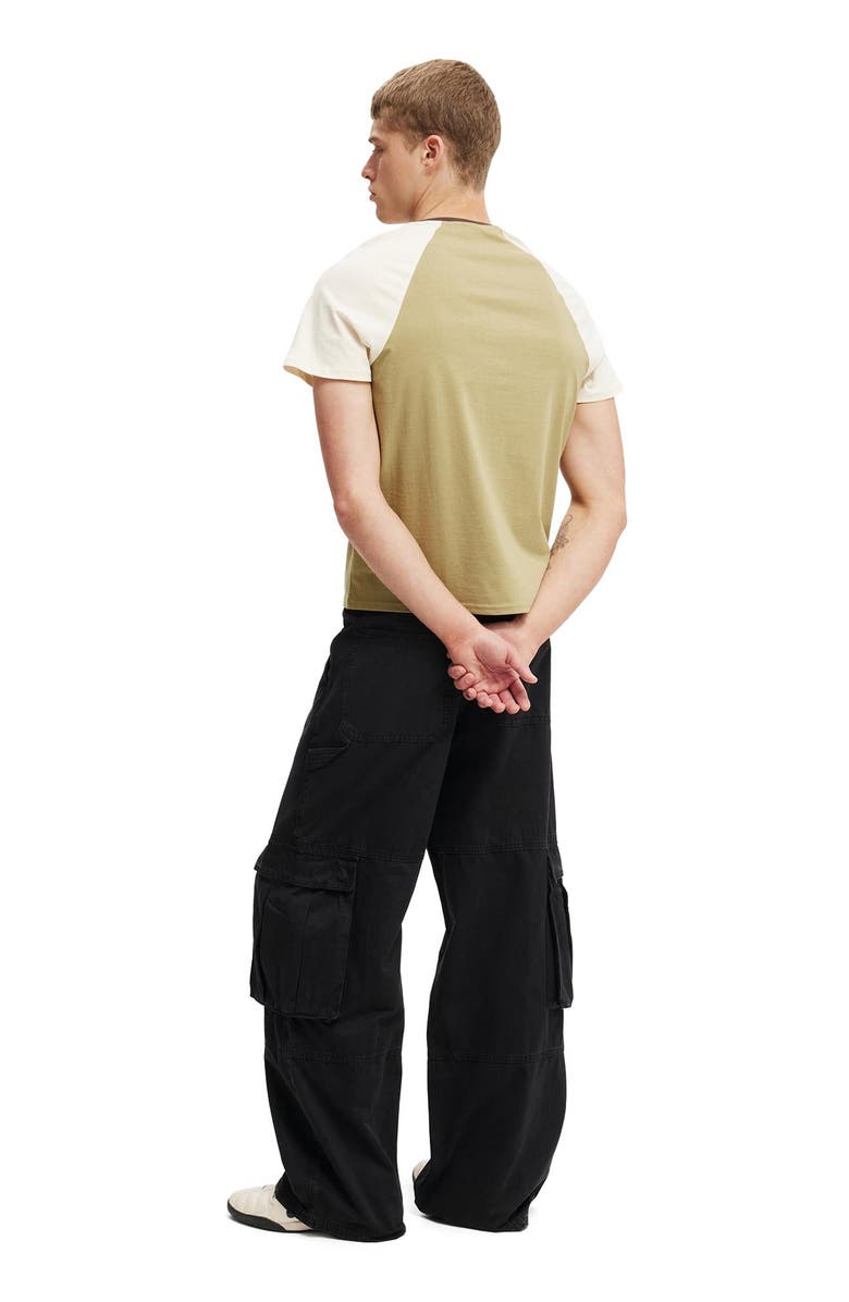 Cotton On Men's Super Baggy Cargo Pant, Alternate, color, Black