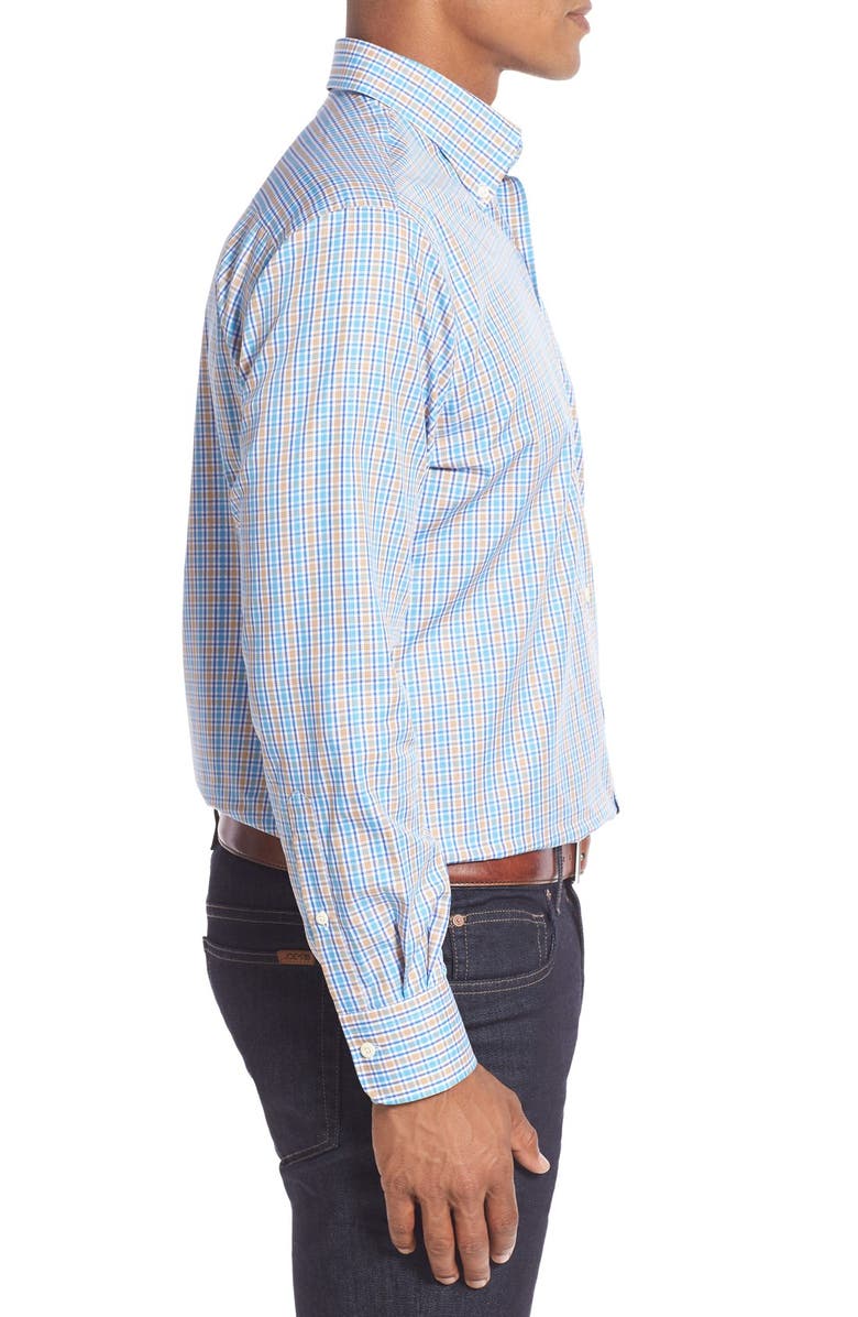 Peter Millar 'Sunset' Regular Fit Plaid Sport Shirt, Alternate, color, 