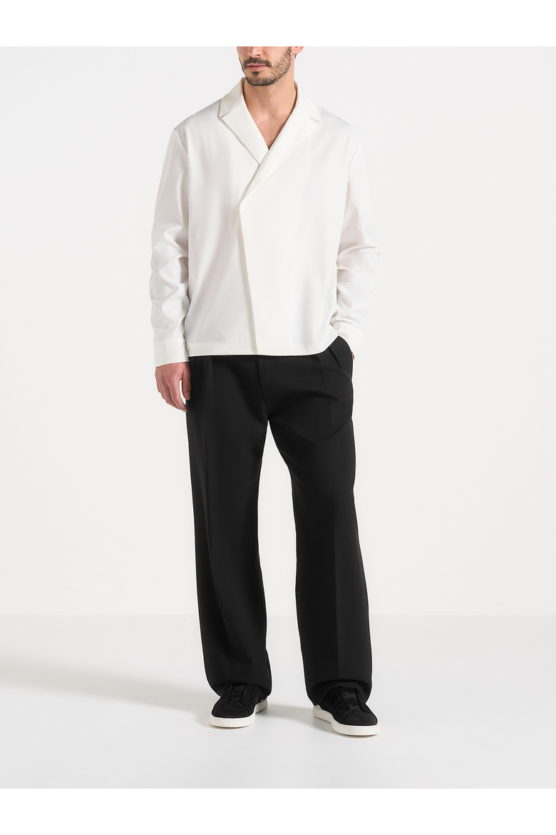 Alban Tailored Double Breasted Shirt, Alternate, color, White
