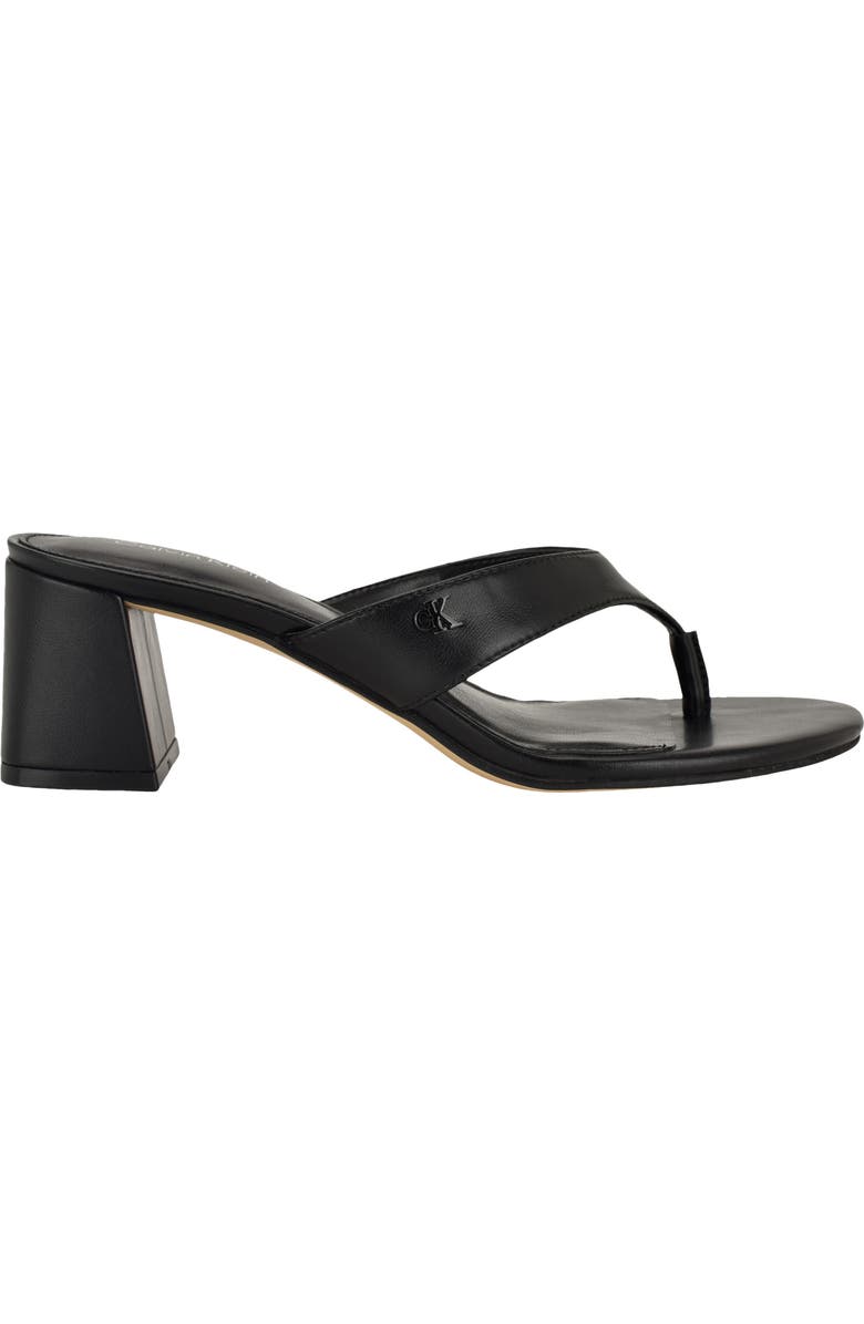 Calvin Klein Locinda Block Heel Sandal, Alternate, color, Black