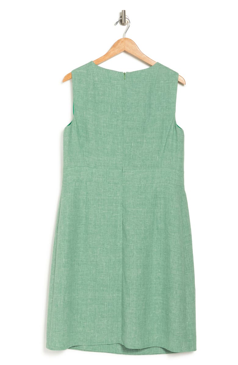 Akris Sleeveless Linen Shift Dress, Main, color, 
