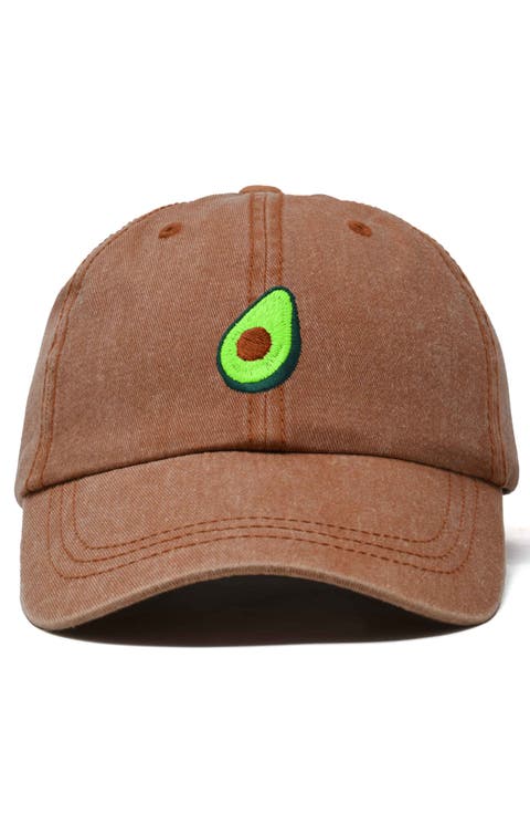 Avocado Embroidered Food Hat