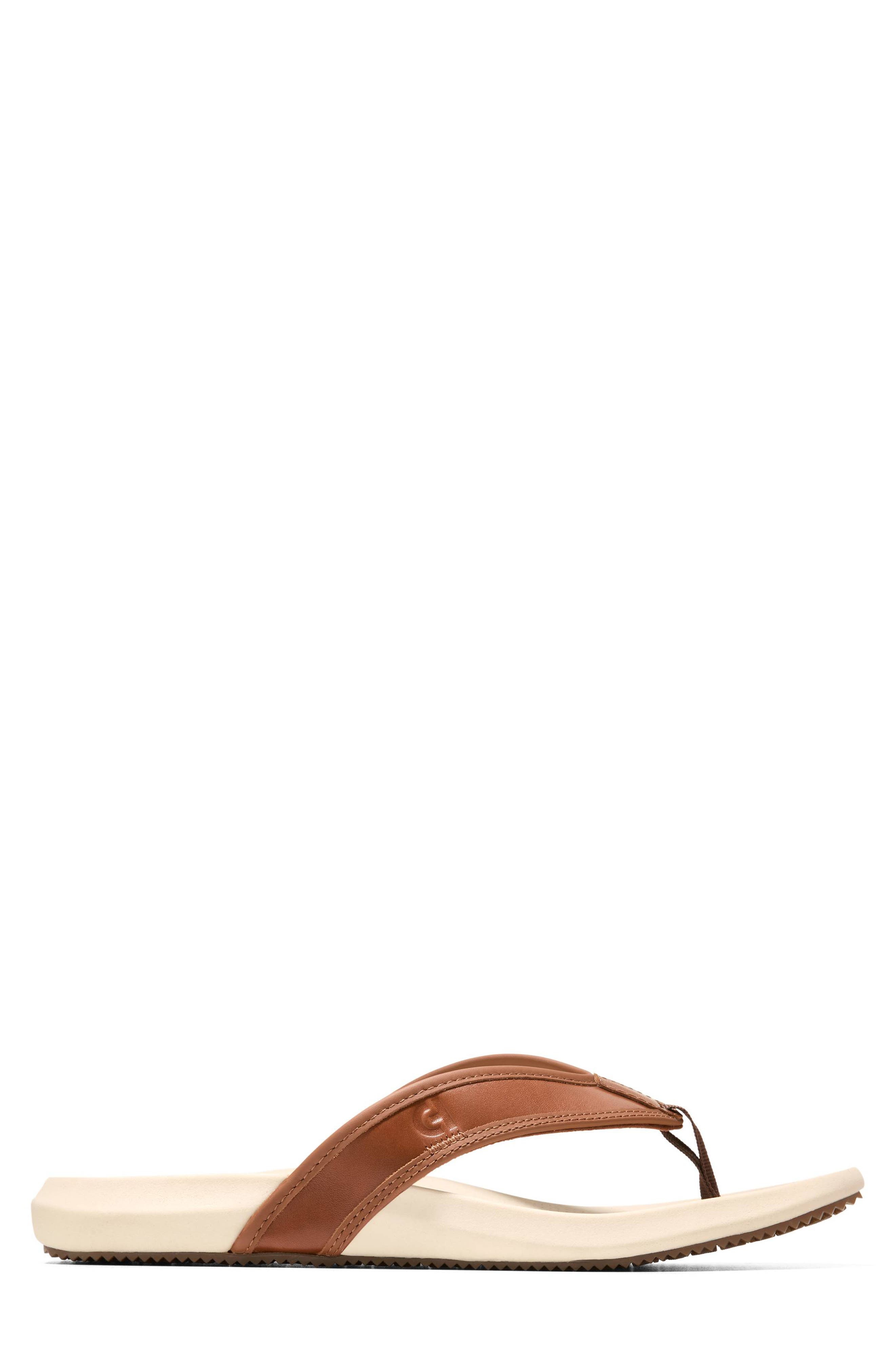 Cole Haan Montauk Resort Flip Flop, Alternate, color, British Tan Angora