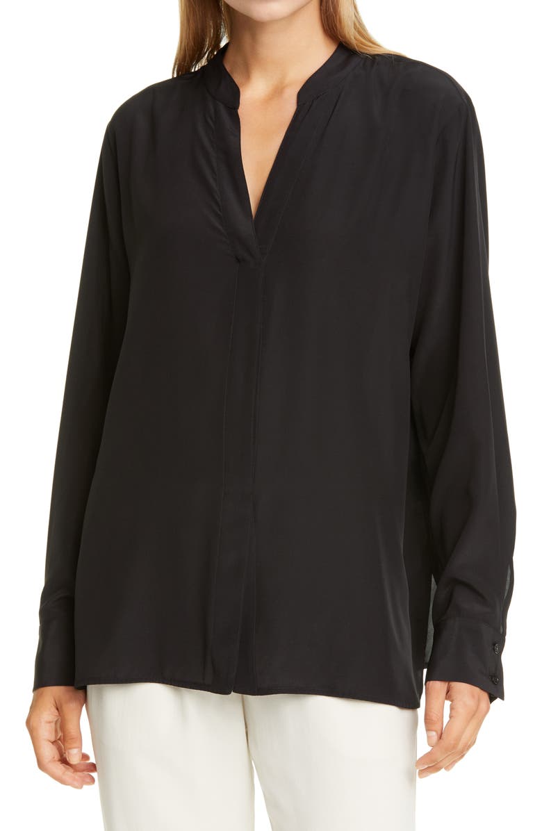 SEVENTY VENEZIA Seventy Silk Crêpe de Chine Blouse, Main, color, 