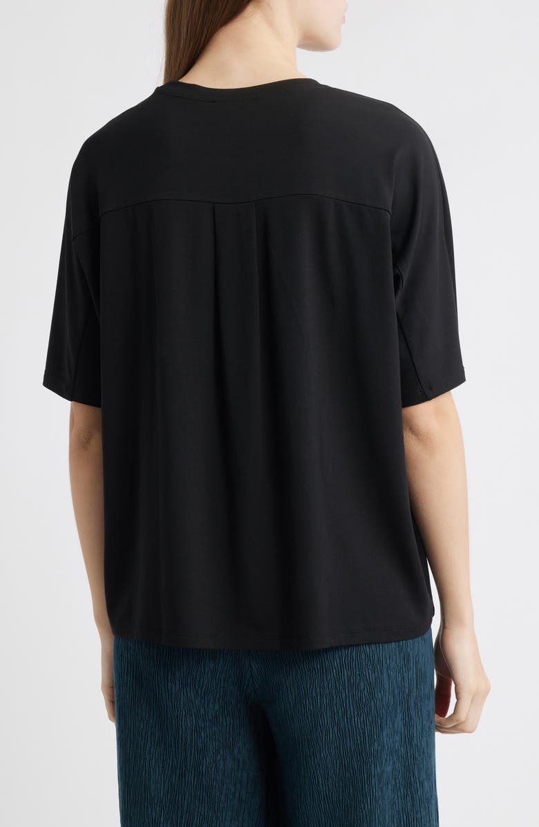 Eileen Fisher Boxy Crewneck T-Shirt, Alternate, color, Black