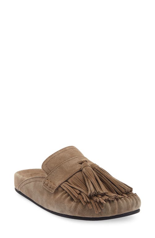 Jeffrey Campbell Toggle Fringe Mule In Brown
