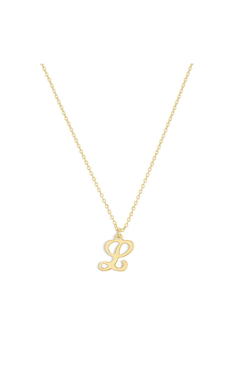 Set & Stones Gianna Initial Necklace, Main, color, Gold / L