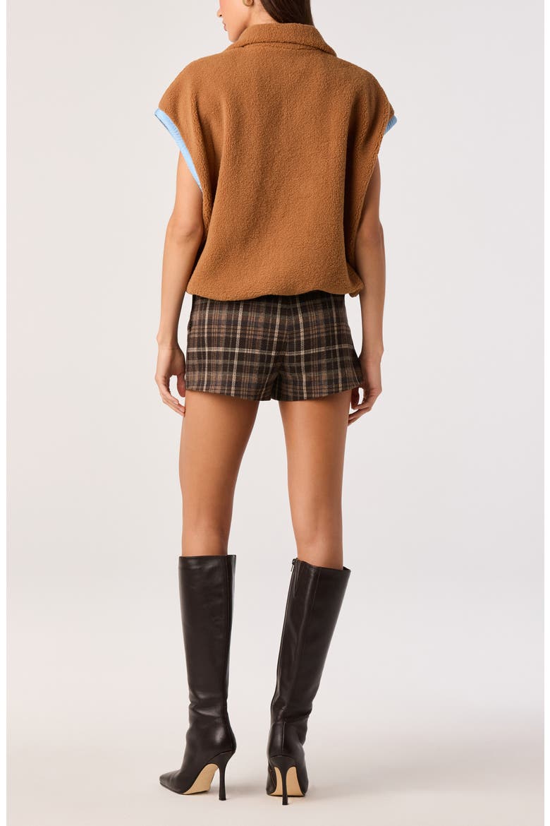 Wynn Plaid Shorts, Alternate, color, BROWN PLAID