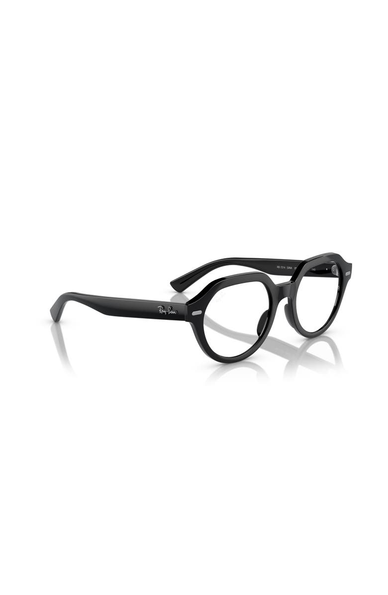 Ray-Ban 49mm Square optical glasses, Alternate, color, Black