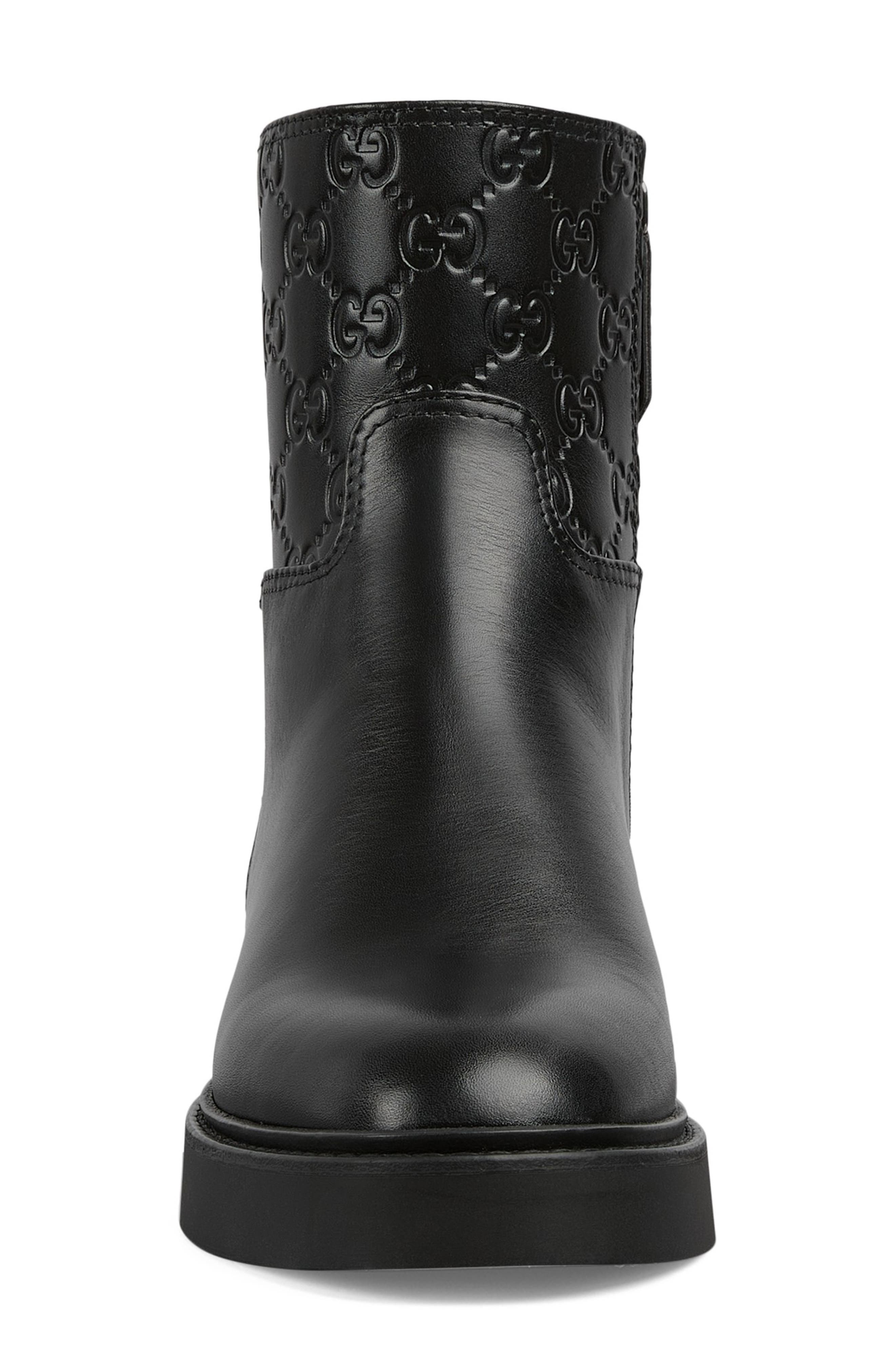 Gucci Edith Bootie, Alternate, color, Black/ Black