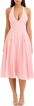 HOUSE OF CB Solada Floral Halter Midi Sundress