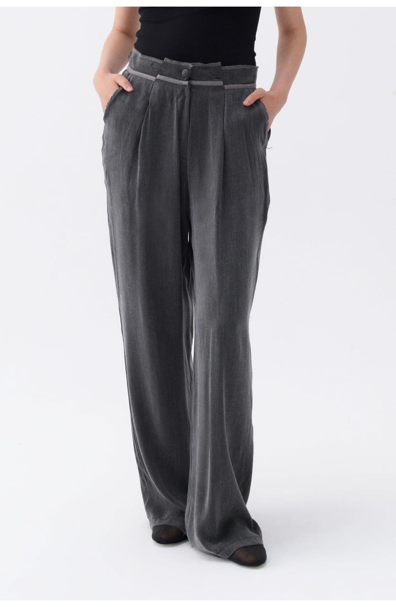 Nocturne Pleated Palazzo Pants, Main, color, 