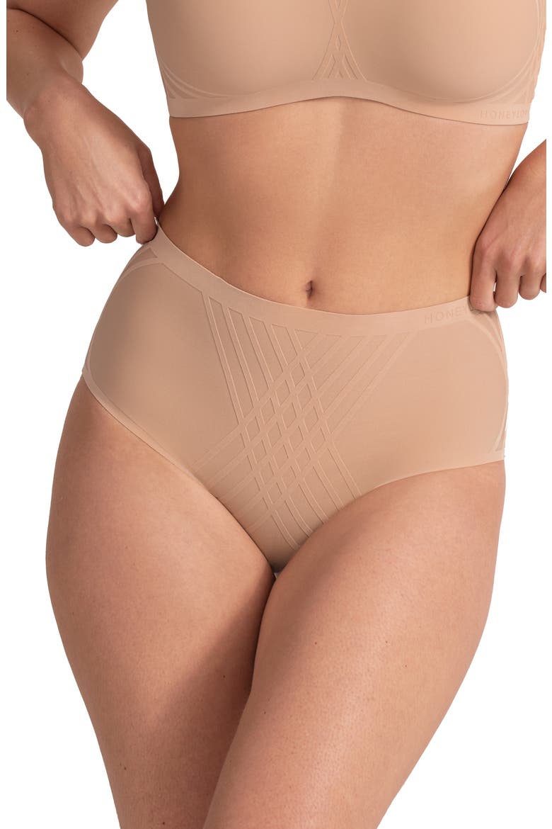 Silhouette Shaping Briefs, Main, color, SAND