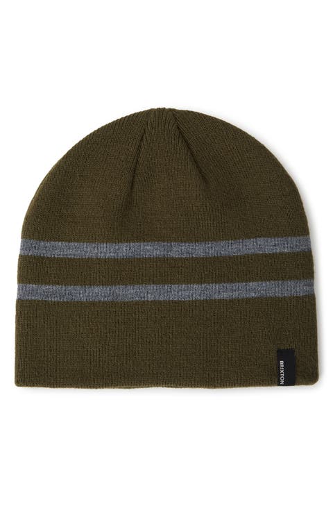 Stripe Skully Beanie