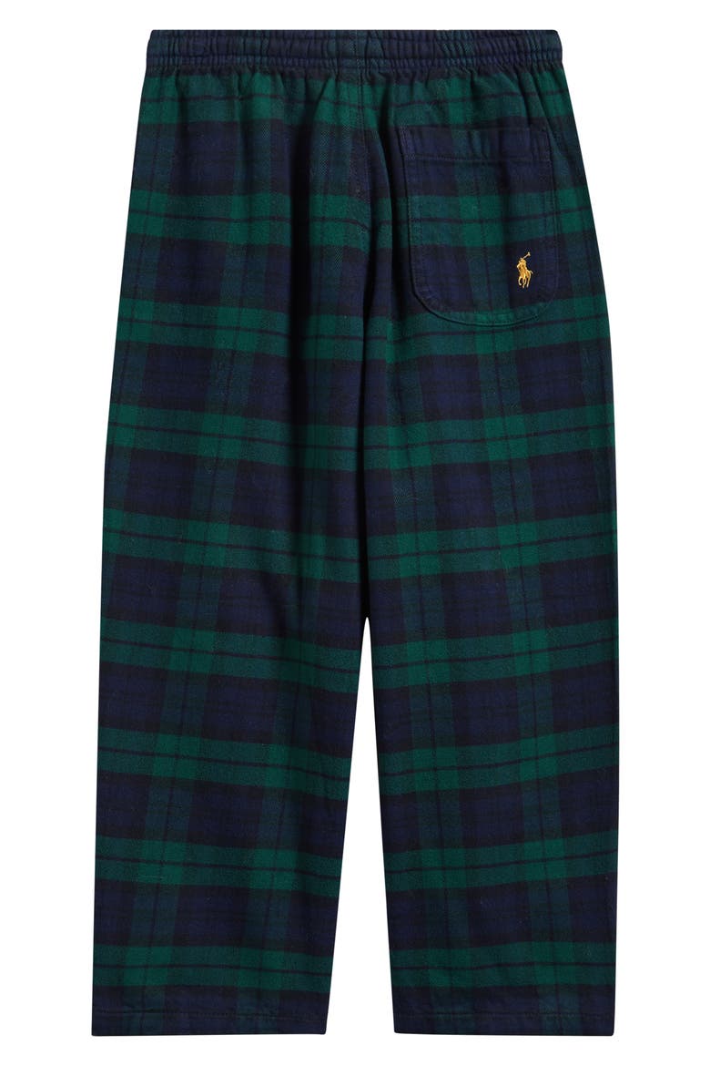 Cotton Flannel Pants, Alternate, color, NAVY/ GREEN