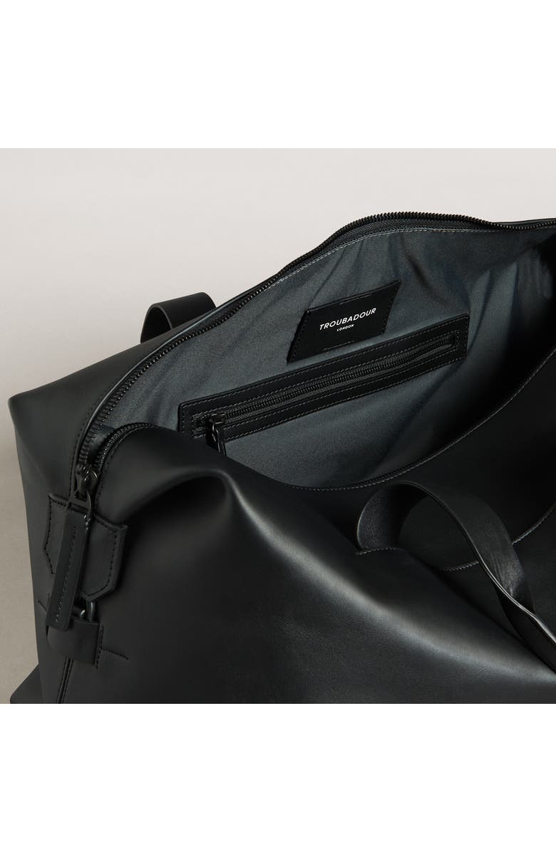 Troubadour Generation Leather Duffle, Alternate, color, Black