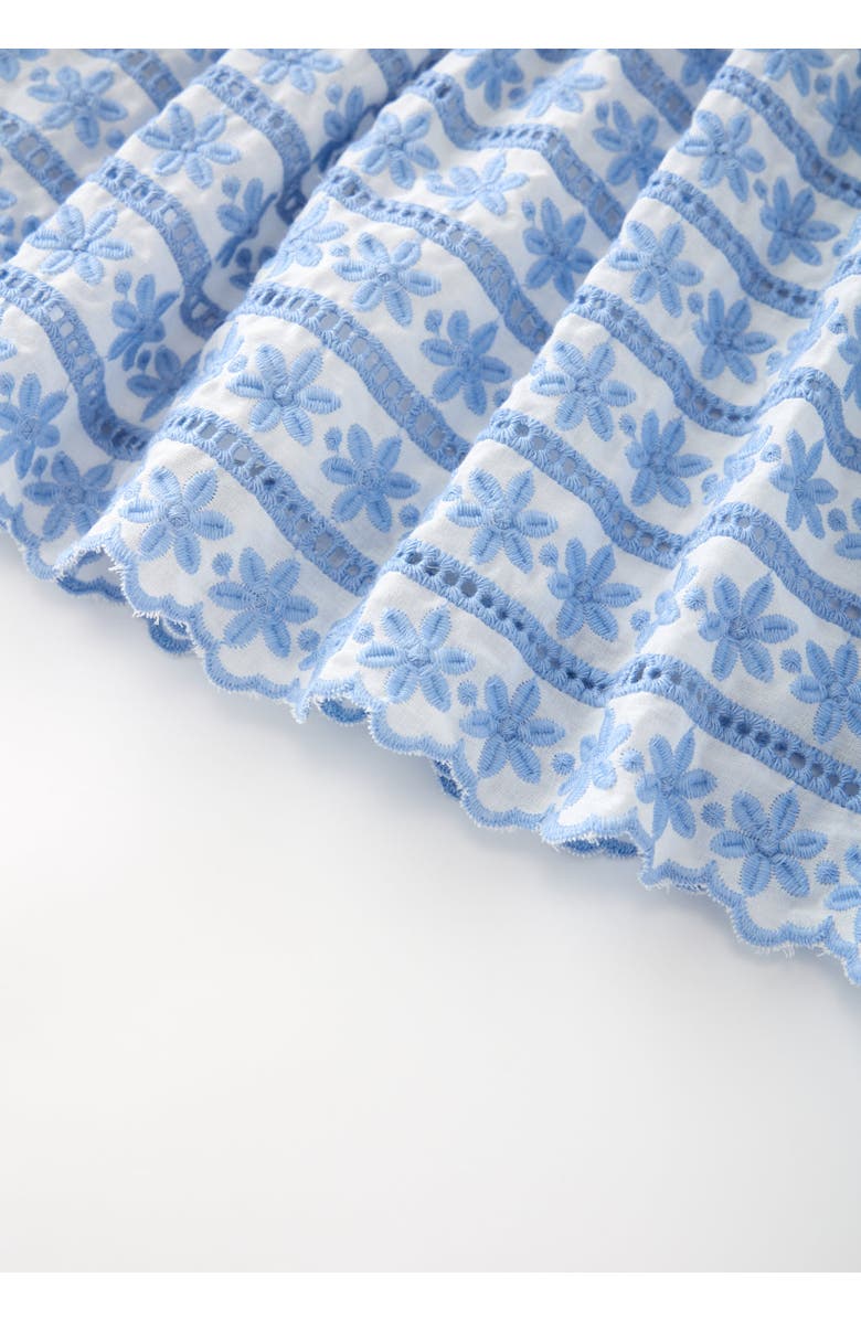 Marlo Kids Odessa Frill Embroidered Maxi Skirt, Alternate, color, Powder Blue