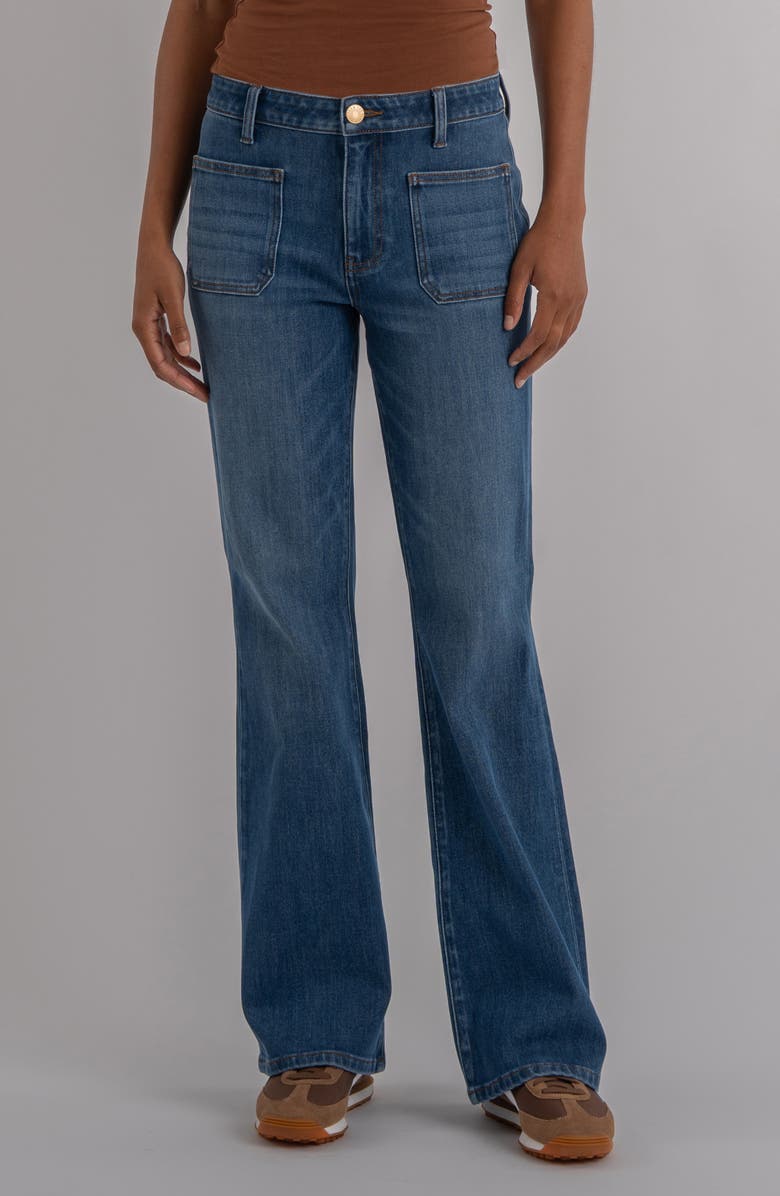 KUT from the Kloth Ana High Waist Flare Jeans, Main, color, Apparent