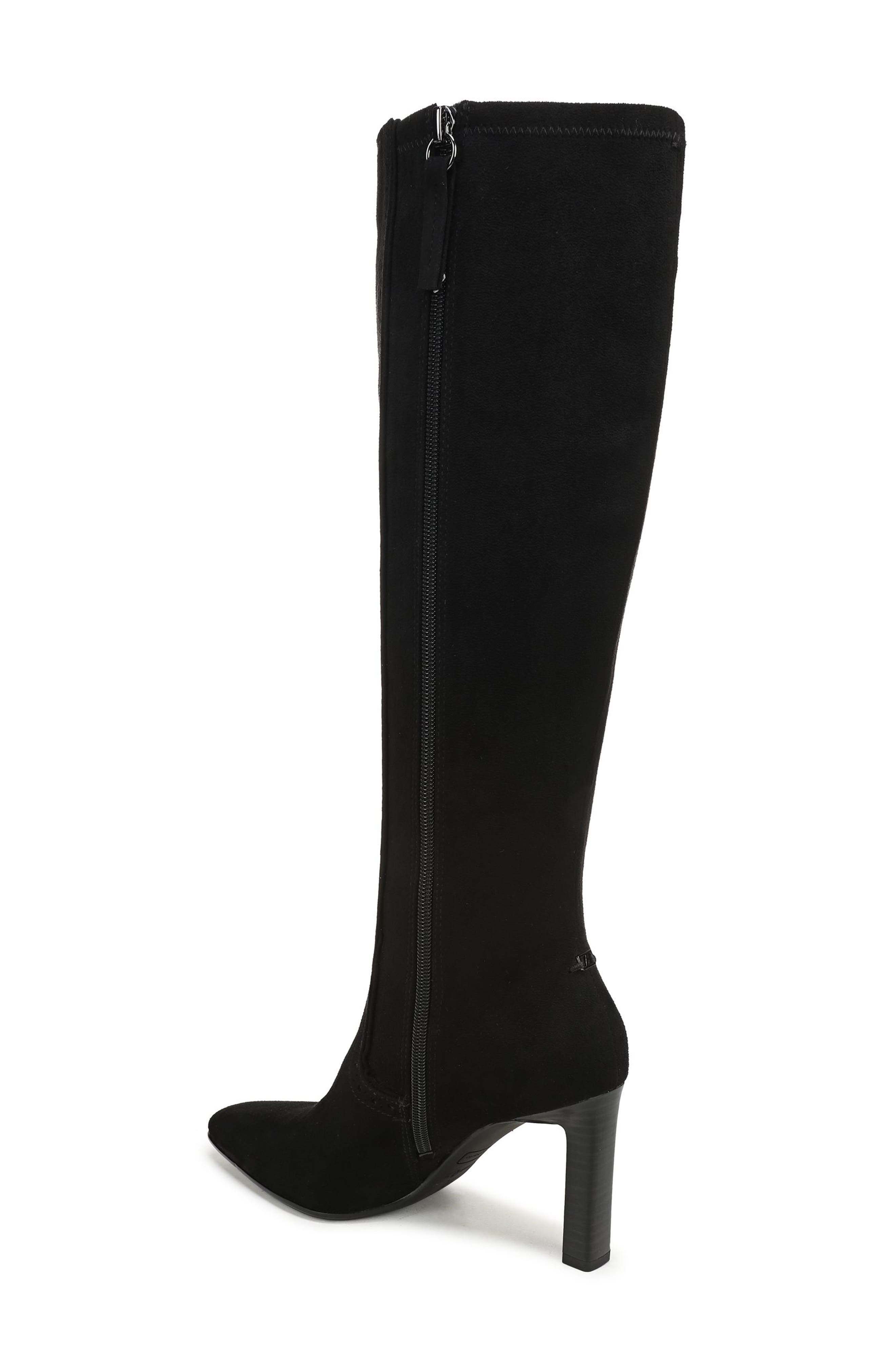 Damiana Knee High Boot, Alternate, color, BLACK SUEDE