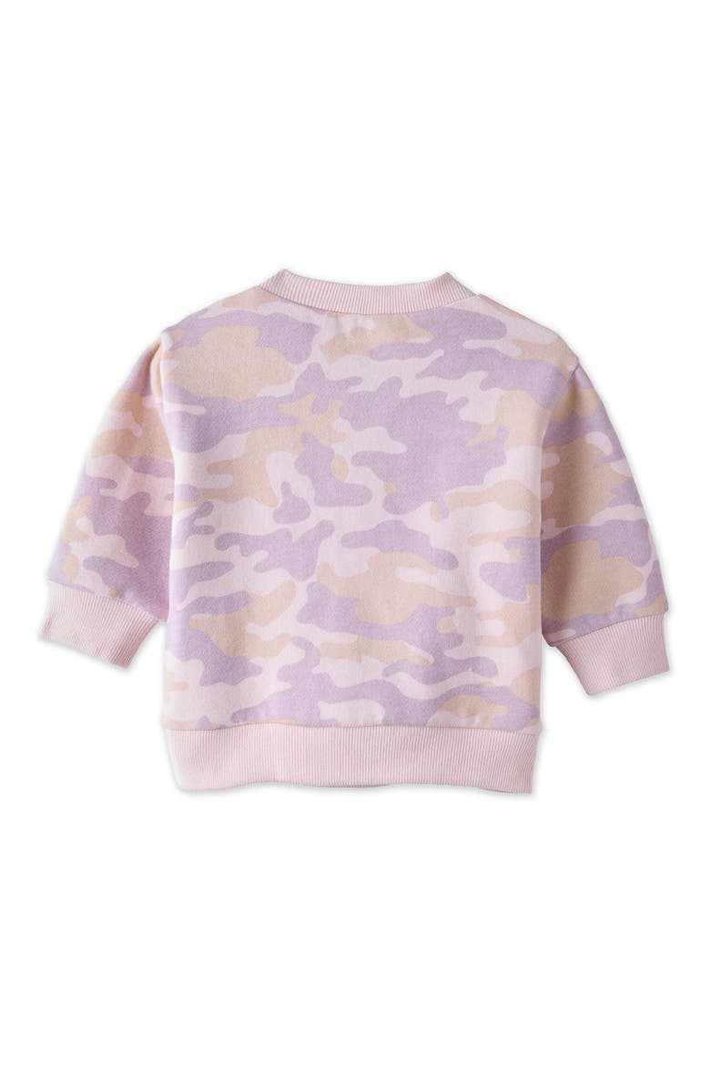 Kids' 4-Piece Crewneck Sweatshirt & Jogger Set, Alternate, color, SORBET CAMO