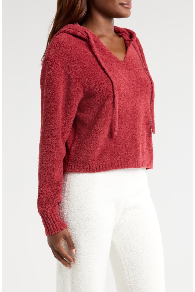 Marie Lounge Hoodie, Alternate, color, RUBIOUS