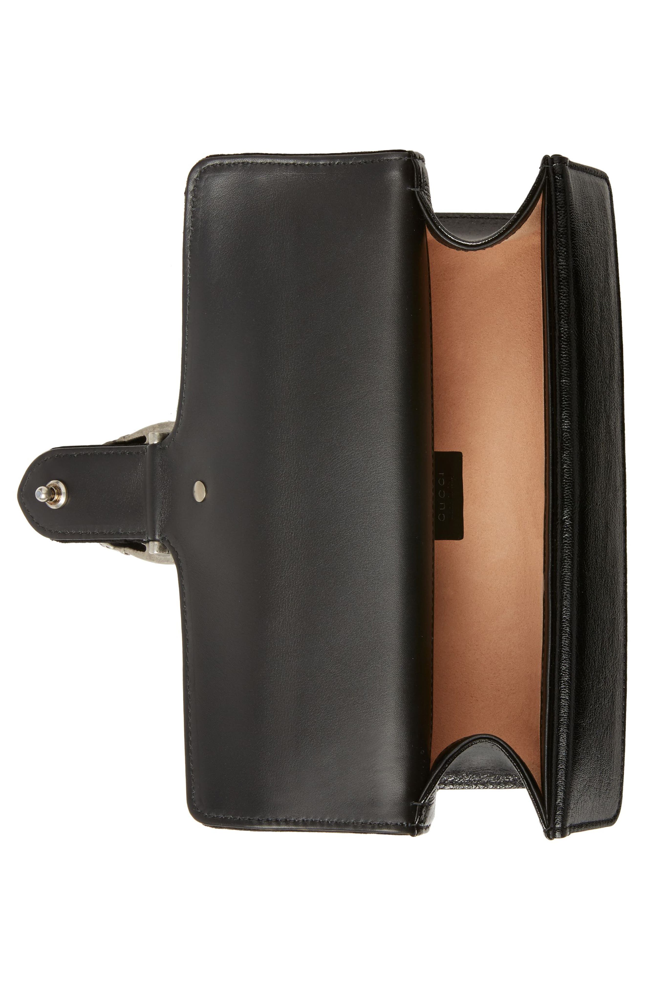 Gucci Small Embroidered GG Velvet Shoulder Bag, Alternate, color, 