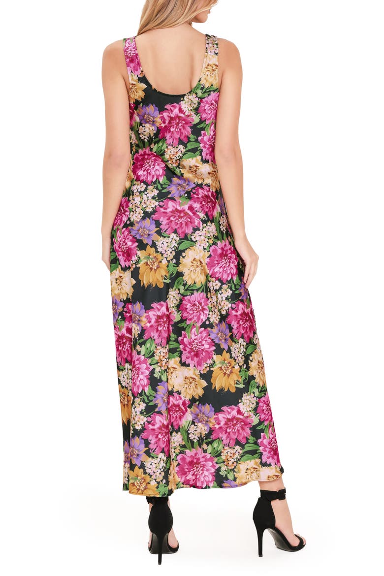 Sleeveless Print Midi Dress, Alternate, color, FLORAL MULTI