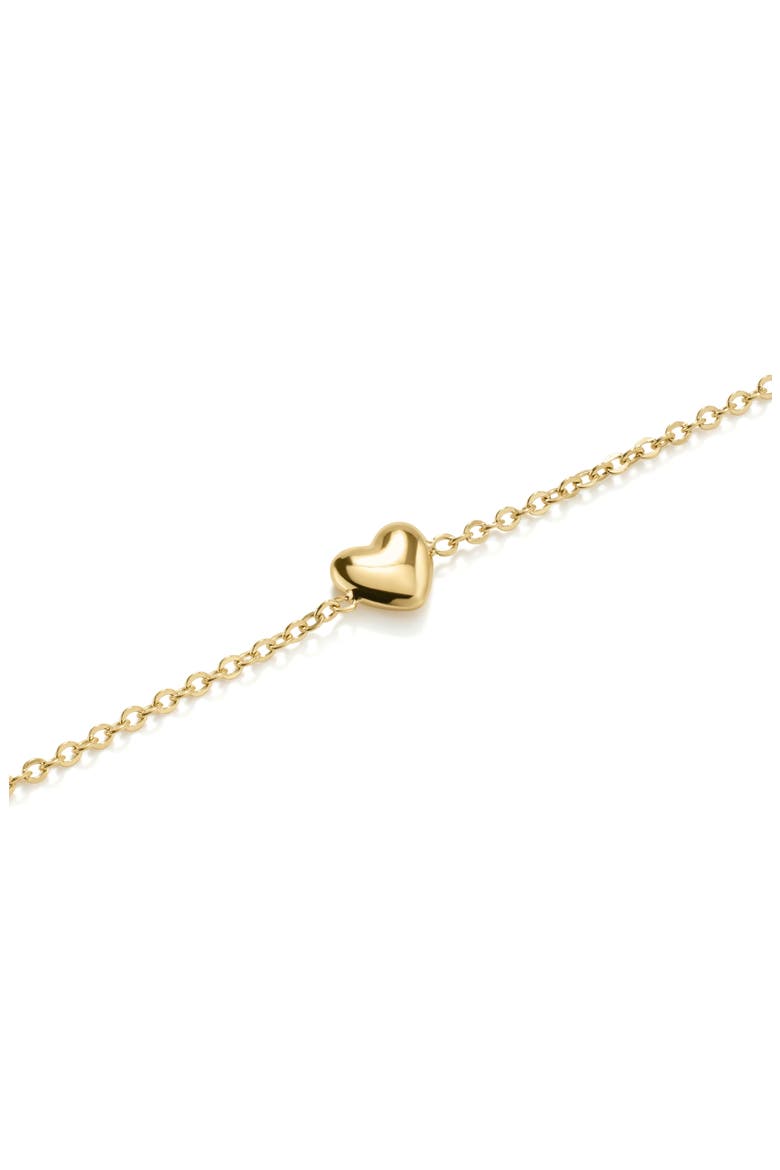 Mini Heart Bracelet, Alternate, color, GOLD