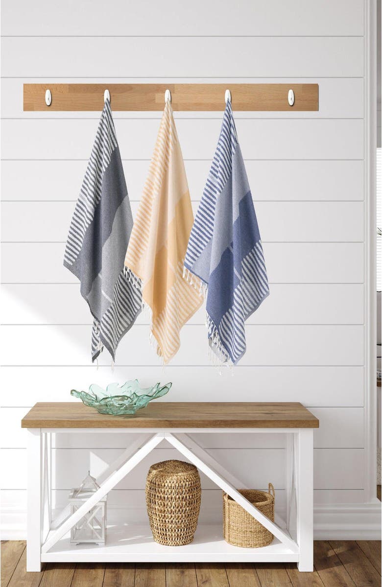 Olive & Linen Track Turkish Towel, Alternate, color, 