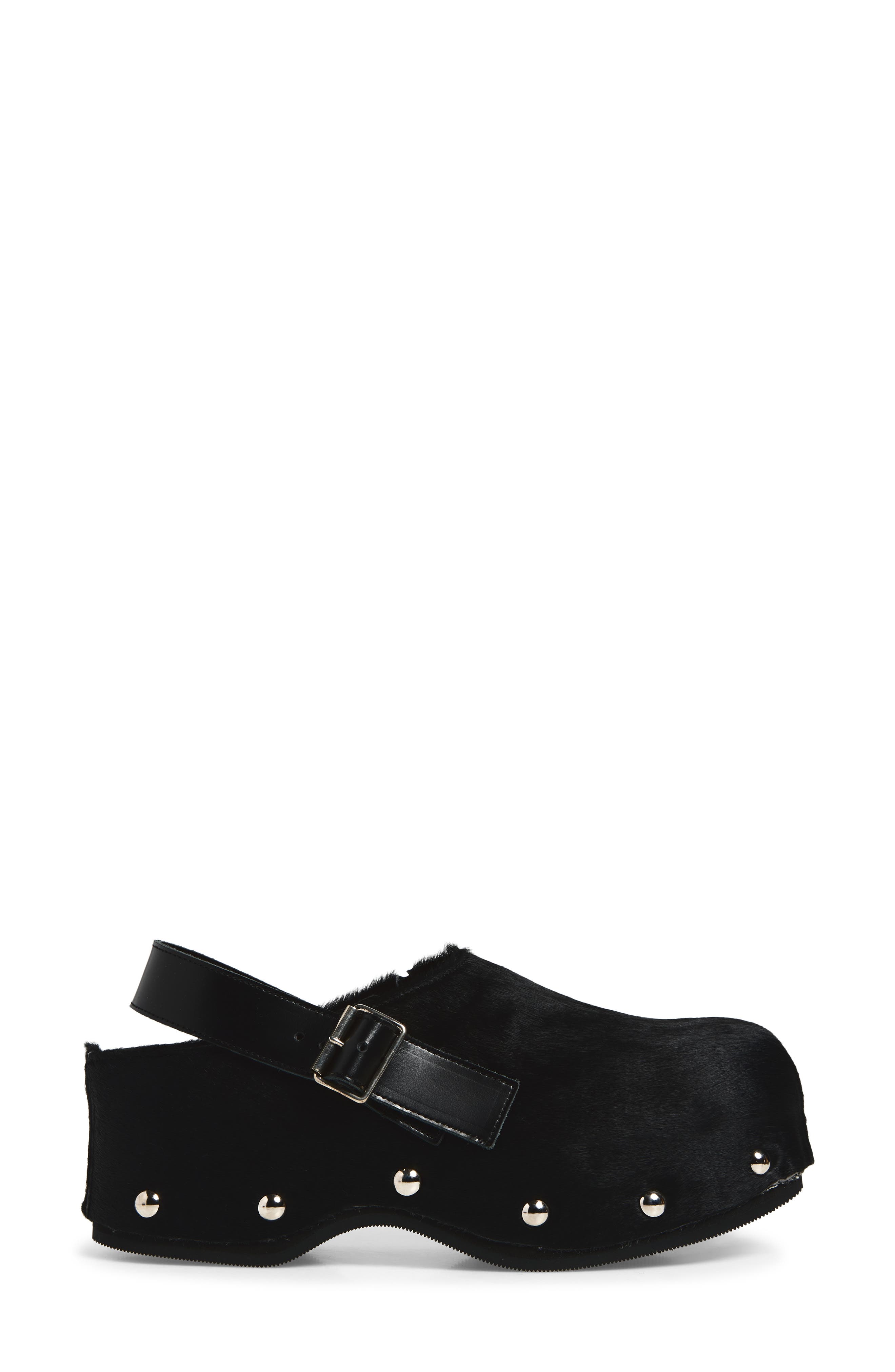 Studded Slingback Clog, Alternate, color, BLACK
