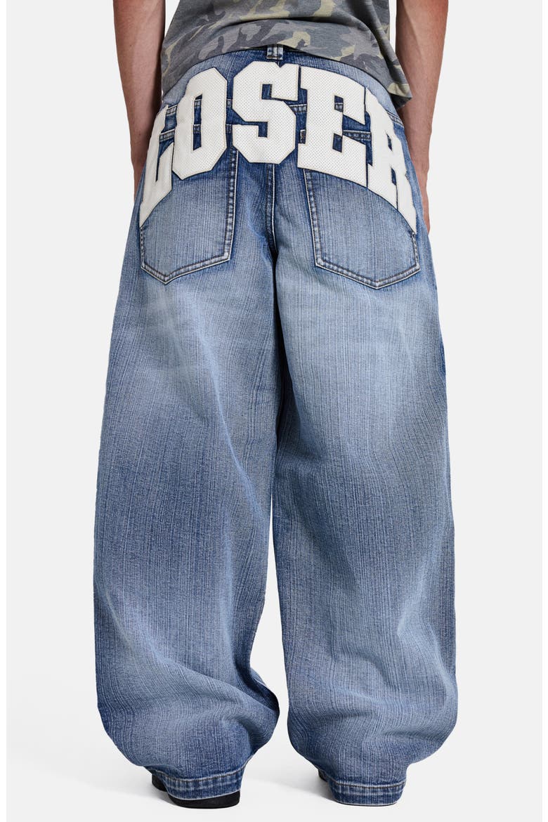 Airtex Loser Applique Colossus Jeans, Alternate, color, DENIM