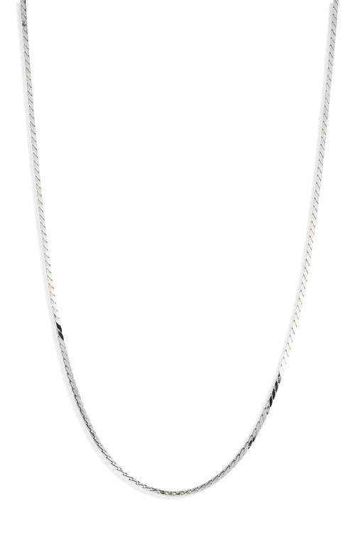 MIRANDA FRYE Bowie Chain Necklace in Silver 