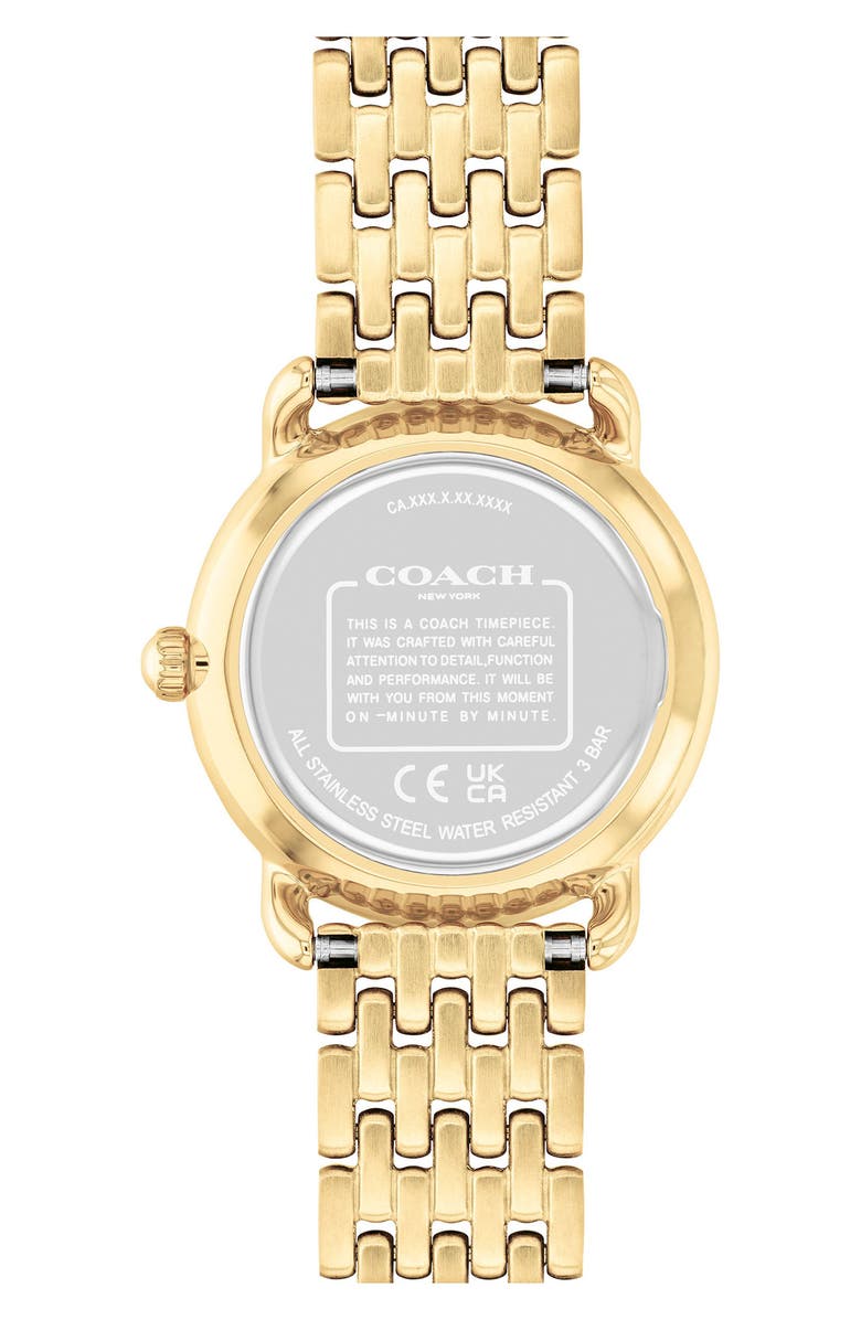 COACH Elliot Bracelet Watch, 28mm, Alternate, color, Gold