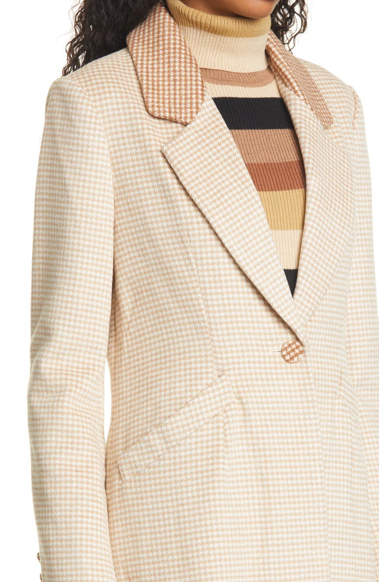 STAUD Ganji Gingham Check Coat, Alternate, color, 