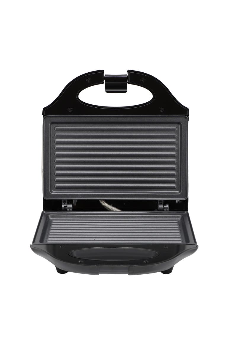Electric Compact Aluminum Nonstick Sandwich Maker in Black, Alternate, color, Black
