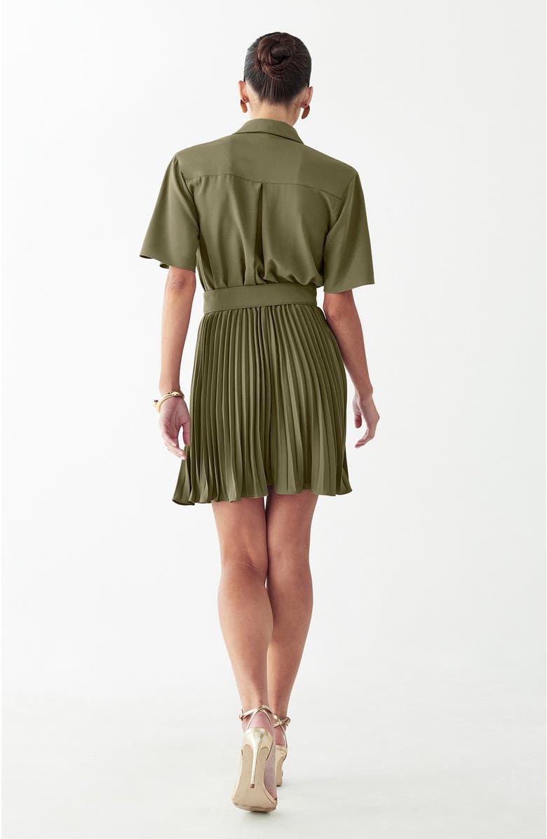 WILLA Mckenzi Mini Dress, Alternate, color, Olive