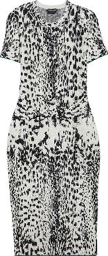 TOM FORD Lynx Jacquard Midi Dress