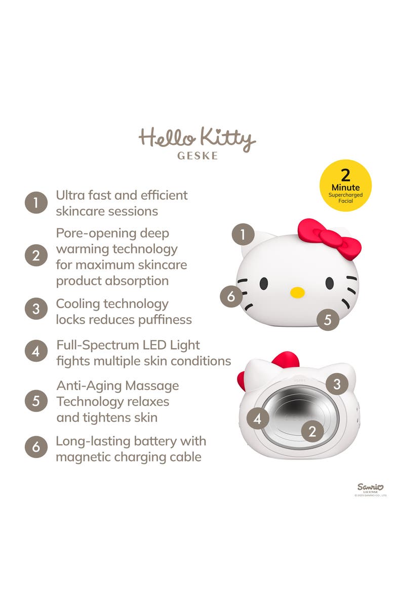 GESKE Hello Kitty SmartAppGuided Sonic Warm & Cool Mask | 8 in 1, Alternate, color, Hello Kitty Starlight