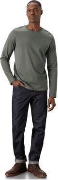 Pact Organic Cotton Men's Softspun Essential Crewneck Long Sleeve Tee